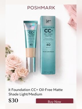 "IT" Cosmetics CC+ Oil-Free Matte Foundation – Shade Light/Medium